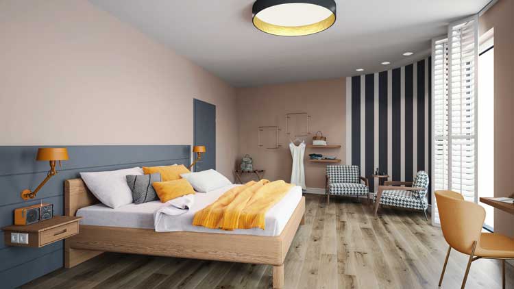 Blick in eines der Komfort-Zimmer des Hotel Neues Pastorat