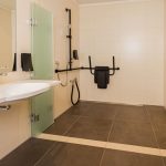 Ein barrierefreies Badezimmer im Hotel Neues Pastorat