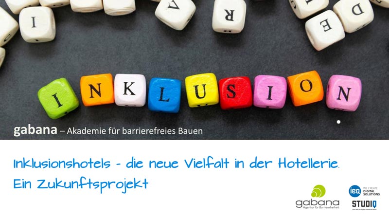 Titelblatt der Infobroschüre: Inklusionshotel - die neue Vielfalt in der Hotellerie